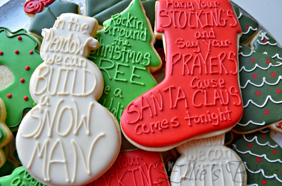 Monochromatic Christmas Cookies (Ellie's Bites)